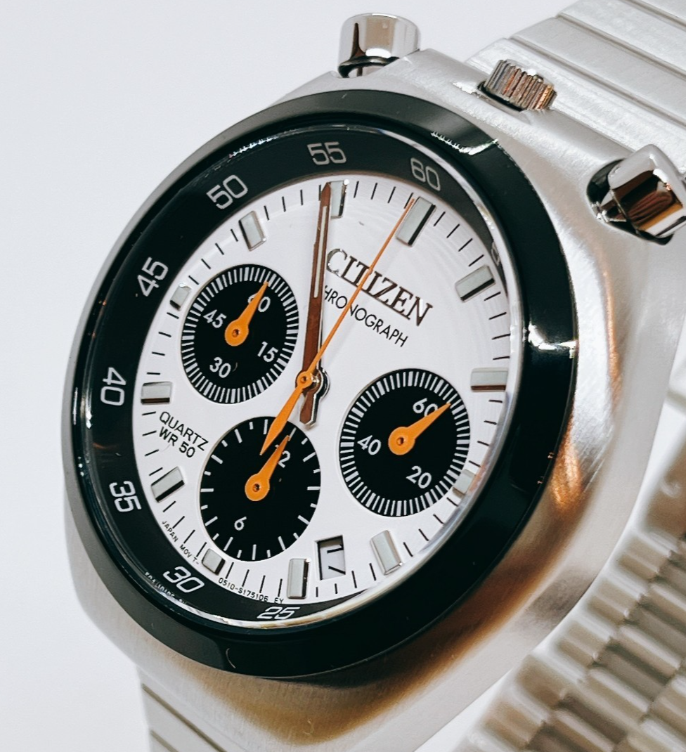Citizen Collection AN3660-81A Record Label Tsuno Chrono White