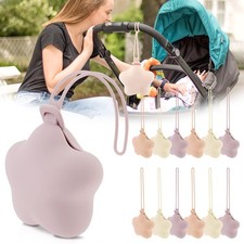 12 Pack Silicone Pacifier Holder Case, Safe and Soft Material, Pacifier Pouch...