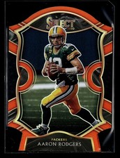 2020 PANINI SELECT ORANGE PRIZM DIE CUT #12 AARON RODGERS CONCOURSE PACKERS