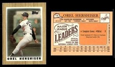 1987 Topps Orel Hershiser #14 Dodgers Major League Leaders Minis Baseball Card