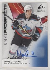 2019-20 Upper Deck SP Game Used CHL Edition Blue Auto Pavel Novak #40 Auto gz3