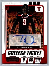 2021 Panini Contenders Draft Picks #243 T.J. Vasher Purple