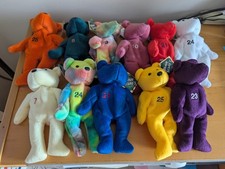 Eleven 11 Bamm Beanos MLB Bear Lot 1998 - with ear tags