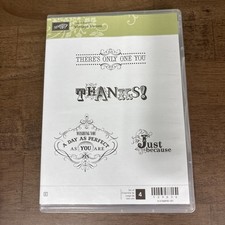 Stampin Up Vintage Verses 129636 Cling Set of 4
