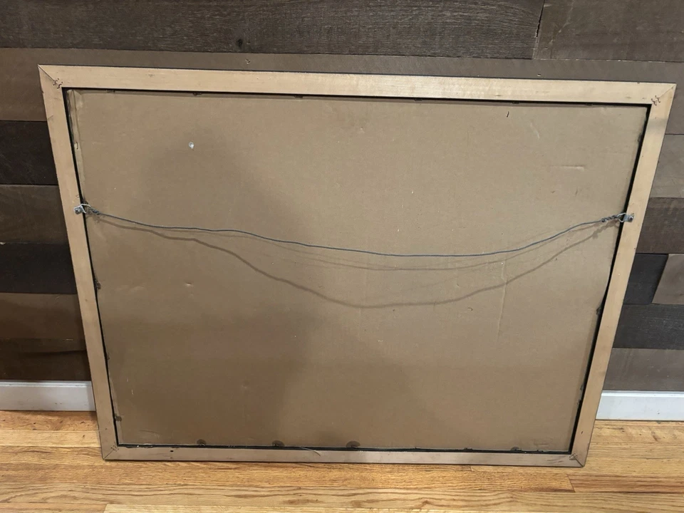 Vintage Antique MGD Light Miller Genuine Draft Beer Sign Large Mirrored - Image 2 of 2