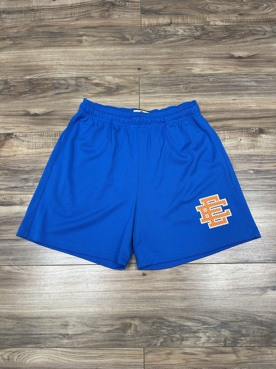 Eric Emanuel Blue Orange Knicks EE Shorts Size Large Authentic | eBay