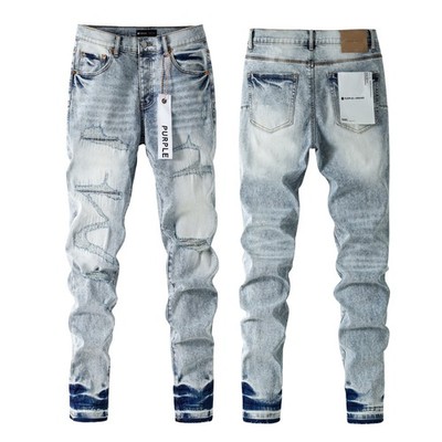 2026 New Purple brand Men's Fashion Slim fit jeans ！ | eBay