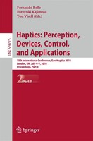 Fernando Bello (U. A.) | Haptics: Perception, Devices, Control, And Applications