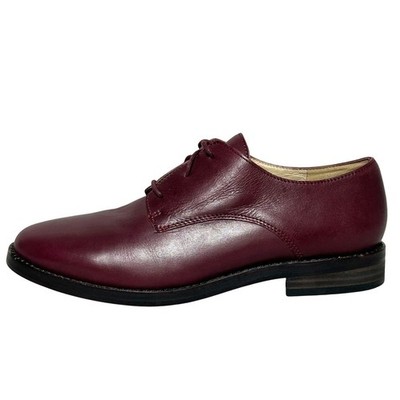 Eileen Fisher Milo Leather Oxfords Maroon Burgundy Dress Shoes Classic Womens 7
