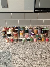 Colorful Lot Of 44 Spools Of sewing Thread