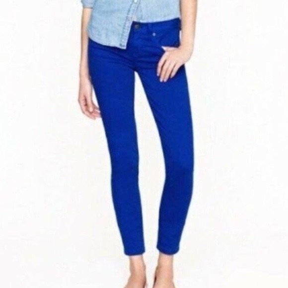 J Crew Stretch Toothpick Mid Rise Skinny Ankle Jeans- 26