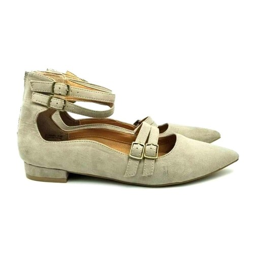 Design Lab Lord & Taylor Womens Mabel Ballet Flat Pointed Toe Mary Jane Shoe 8.5