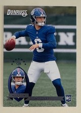 2025 Panini Donruss Jaxson Dart Rookie #33 Retro 1995 Giants NFL Football Card