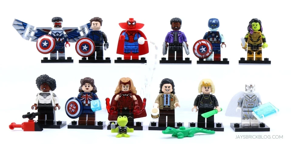 Complete Set of 12 LEGO Marvel Series 1 Minifigures 71031 New Sealed NIP - Image 2 of 2