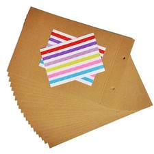 Scrapbook Inner Pages, Brown Refilled Pages for DIY Scrapbook Photo Album, 20