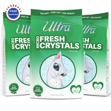 Cat Litter Micro Crystals Premium 15 Lbs Ultra Fresh Scented Dust Free Soft