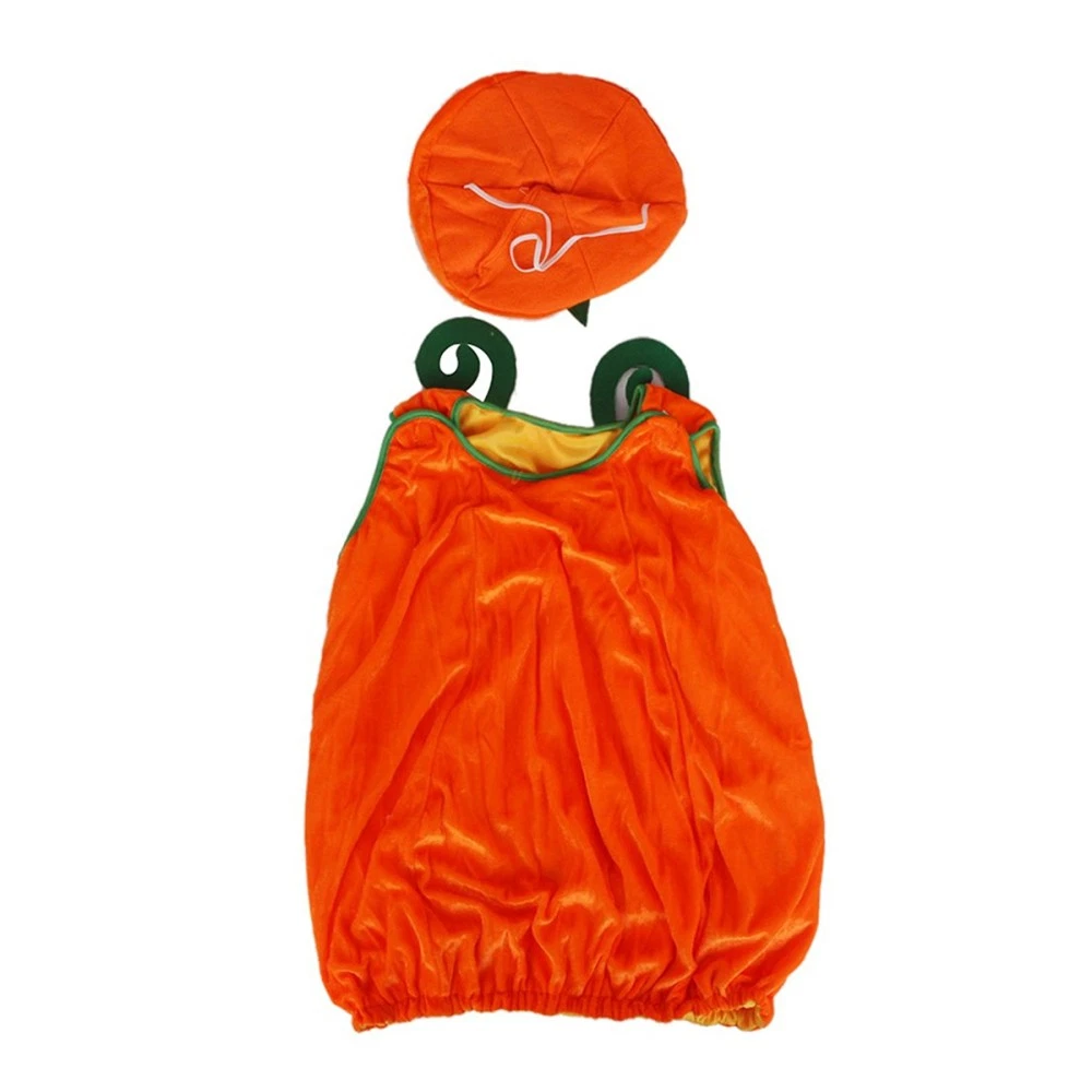 VETEMENTS Costume vestito e cappello zucca bambino Halloween zucca bambino vestito vestiti