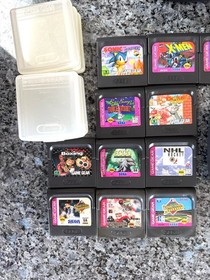 Sega Game Gear - Works, Recapped, 14 Games, Clean Shell, Power Supply + more
