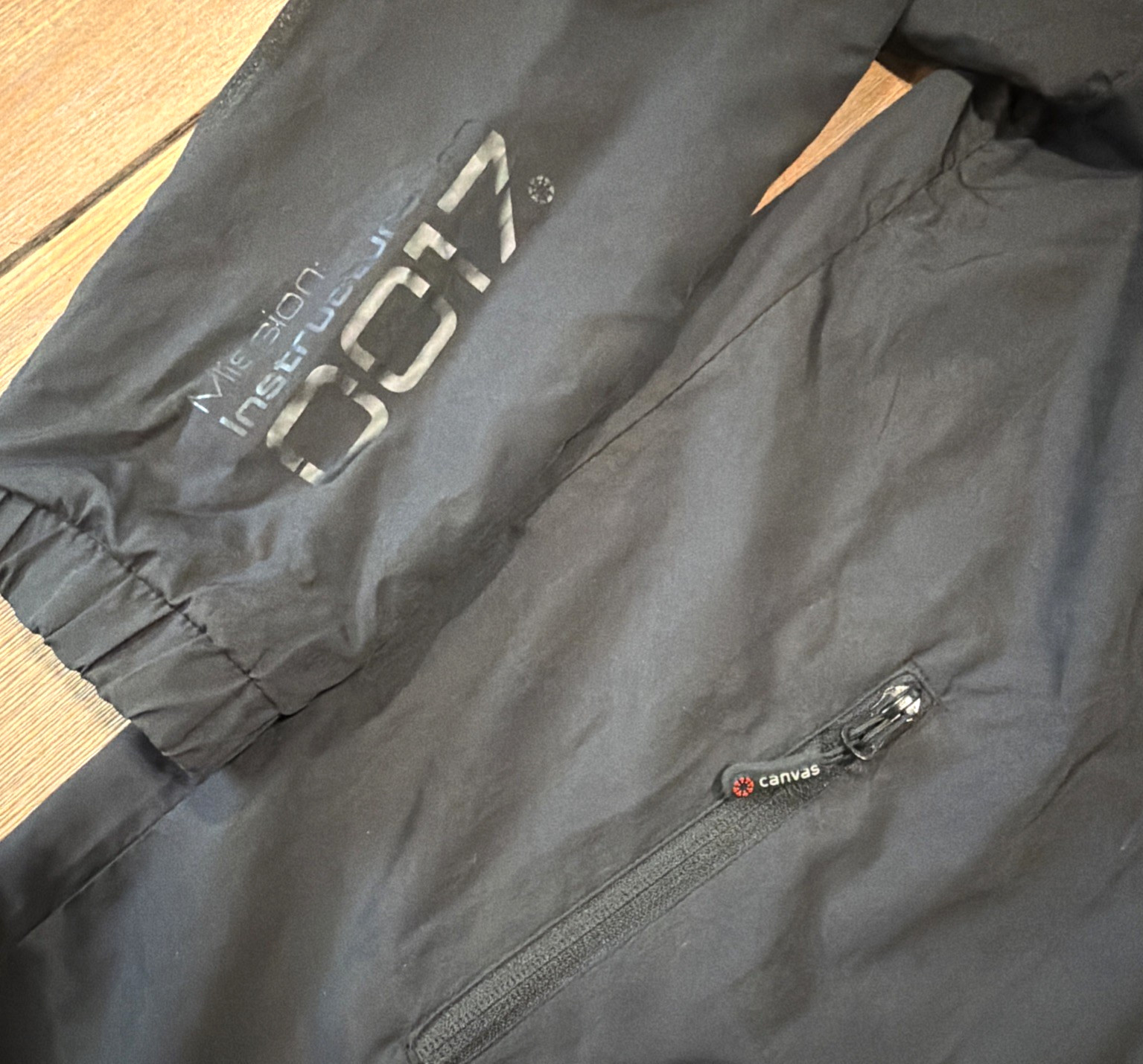 Stormtech Lined Windbreaker Jacket Black With Hid… - image 2