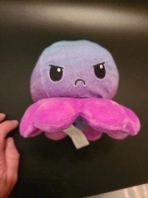 Teeturtle Reversible Purple Blue Octopus Small Plush 