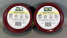 2 VTG Corning Visions Cranberry Round 15 oz Mini Casserole Bowls Lids NEW