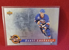 1992 93 Upper Deck Hockey Card #AC4 SCOTT LACHANCE  Rookie Ameri-Can Team NRMT
