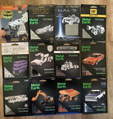 #ad #ad Metal Earth 3d model kits 12 total 🚗 🛻 DIY 3d Metal model kits $135.00
