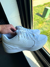 Nike Ja 2 TB Men s Low Top Lace Up Mesh Sneakers Triple White HQ8513-100