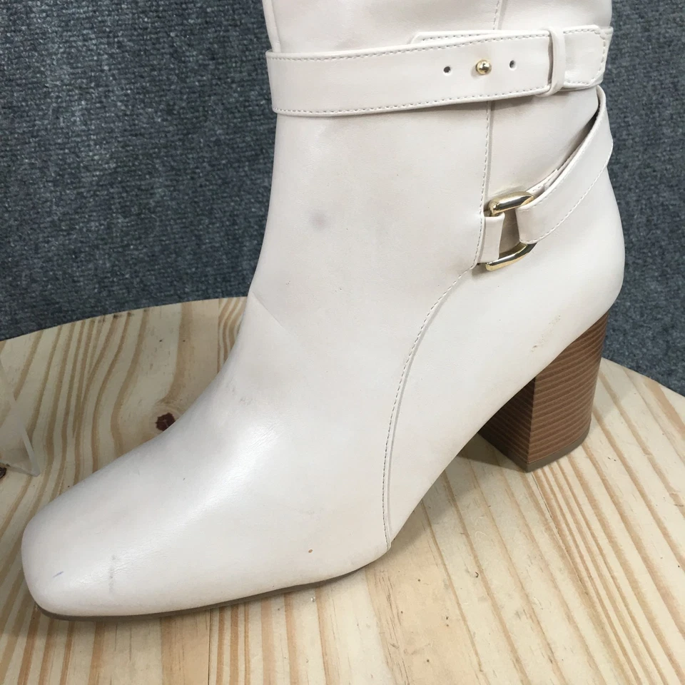 Liz Claiborne ботинки женщин 10 M Hayland высокий езды кремовый повседневный блок каблуки новый - Изображение 3 из 4