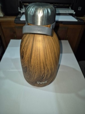 Swell Water Bottle Wood Grain Finish 40oz 1200ml Insulated Reusable Handle OT15