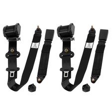 2x 3 Punkt Automatikgurt Sicherheitsgurt Universal Gurtpeitsche 300cm E-Prüfung