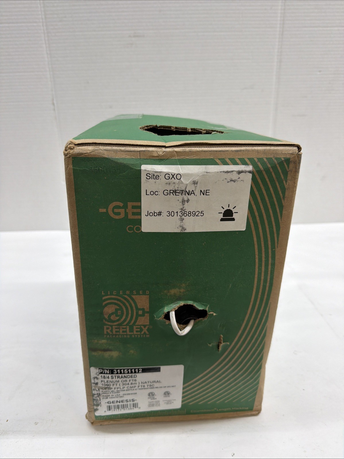 Honeywell - 31151112 - 18/4 STRANDED CABLE - 800 FT PULL BOX - WHITE