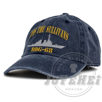 USS-The Sullivans DDG-68 Veteran Baseball Cap Unisex Dad Cap Adjustable