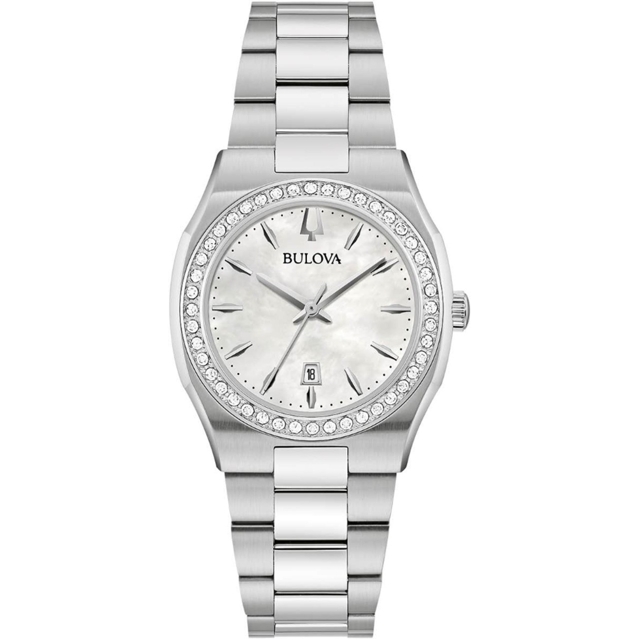 Bulova Women's Analogue Quartz Watch with Stainless Steel Strap 96R245 - Image 2