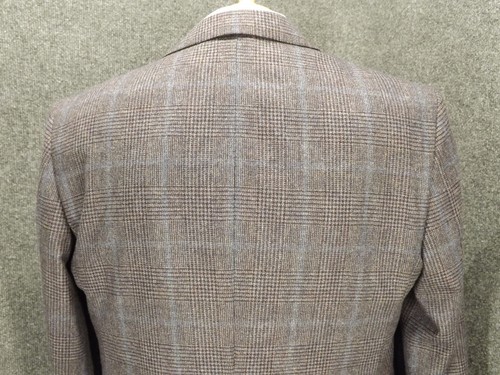Blazer Jos A Bank Reserve 44L marrone blu gallese a quadri Lanificio lana italiana - Foto 9 di 14