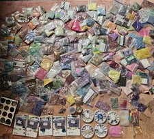 Huge Lot of Glitter Nail Art Bags of Glitter Assorted Colors Nail Art Powder
