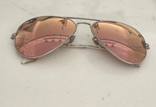 Ray Ban Pink Polarized Women s Sunglasses Silver Frame lux sunnies