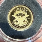 2014 American Mint 1849 Double Eagle Trial .585 Gold .5 Gram Coin