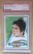 1980 Topps PSA 8 #138 Tommy Kramer Rookie Sharp Card - Vikings RC. rookie card picture