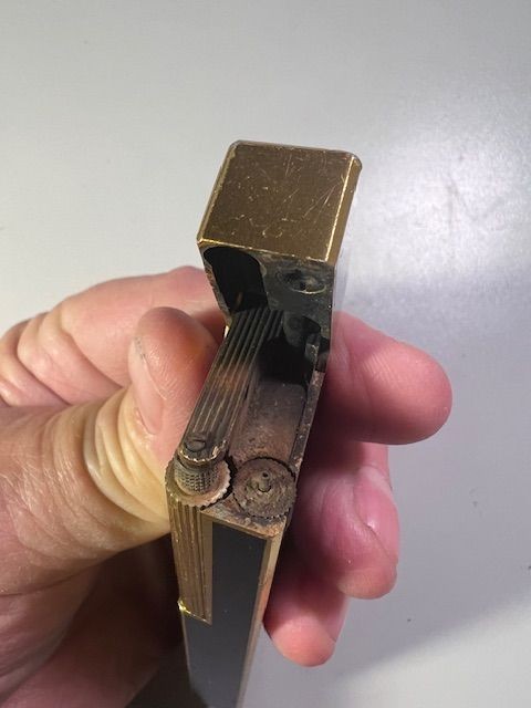 Vintage Colibri Flint Roller Lighter Butane- PARTS OR REPAIR-#B96