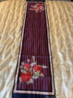 Vintage Silky Fiorini Floral Scarf Blue Pink Red Long Rectangle 54"x12" — photo 2