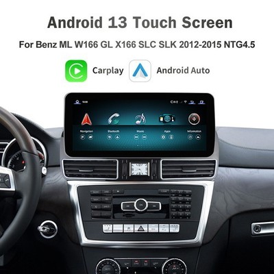 12.3'' Android Carplay TouchScreen Navi For Benz ML W166 GL X166 SLK R172 SLC