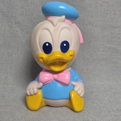 Vintage 1984 Arco Disney Rubber Baby Donald Duck Figurine