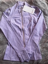 Lululemon Define Jacket Lavender Size 4 Full Zip Stretch gold zipper