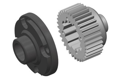 Team Corally Diff Gear Metal Diff Gear Cover Composite 1 Set / C-00250-071