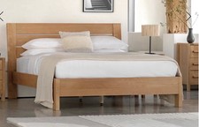 M & S Sonoma Solid Oak 4’.6” Double Bed In Excellent Condition Collect Only
