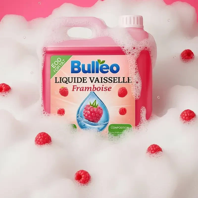 Liquide vaisselle Bulléo 5L idéal pour nettoyer la cuisine familiale