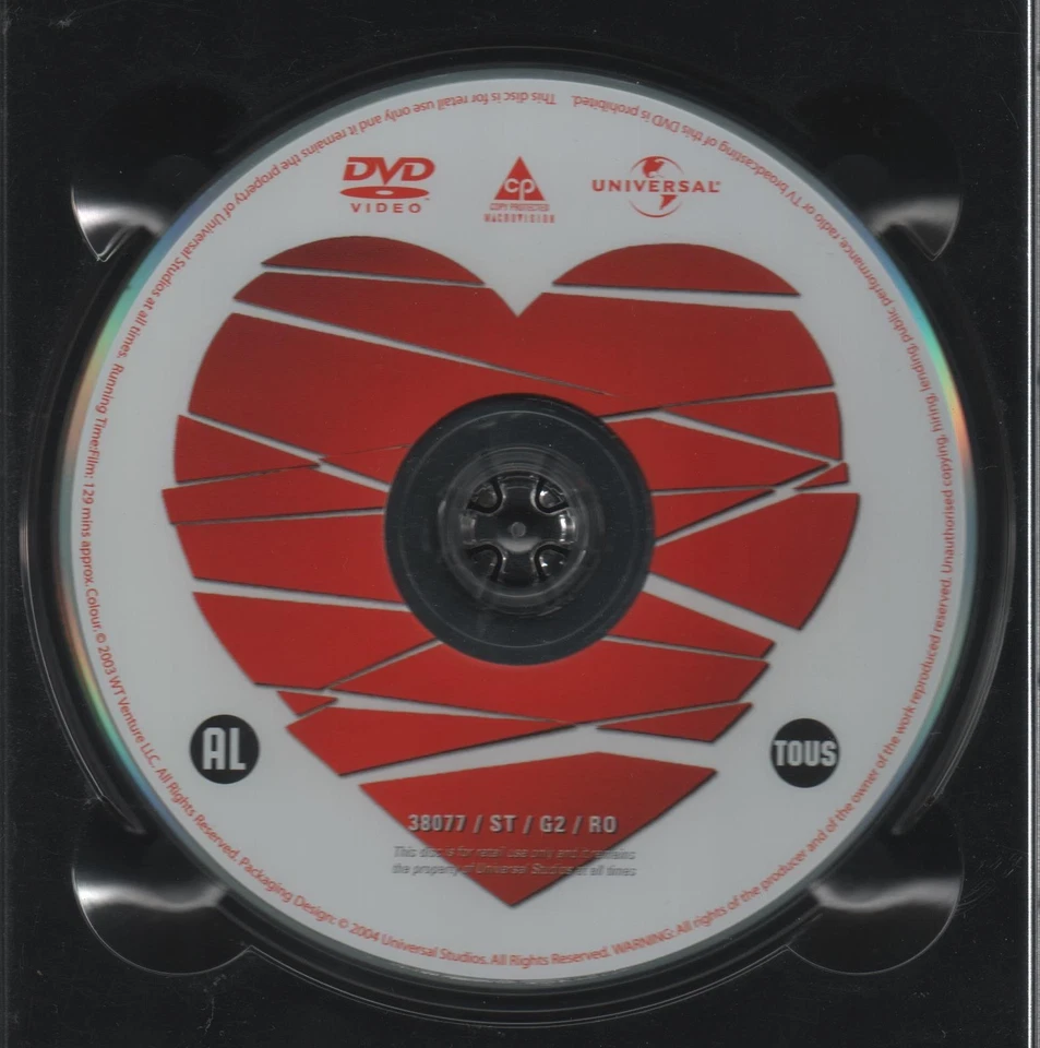 Love Actually (DVD 2004) (Benelux) Eng & Fra Audio Eng Ned Fra Subs Xmas rom com - Image 3 of 3