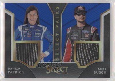 2017 Panini Select Pairs Blue Prizm 171/199 Danica Patrick Kurt Busch #DP-KB 1u0