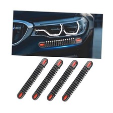 Car Bumper Guard Strip, 4PCS Anti-Collision Patch Bullet Style Vehicle Black